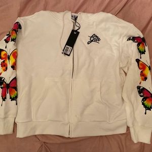 APORIA Jacket White Butterfly Large